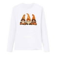 thumbnail image 4 of VKOYWKM Thanksgiving Shirt for Women Cute Gnomes Graphic T Shirts Fall Long Sleeve Tops Loose Fit Crew Neck Thankful Grateful Blessed T-Shirts Tunic Blouse, 4 of 4