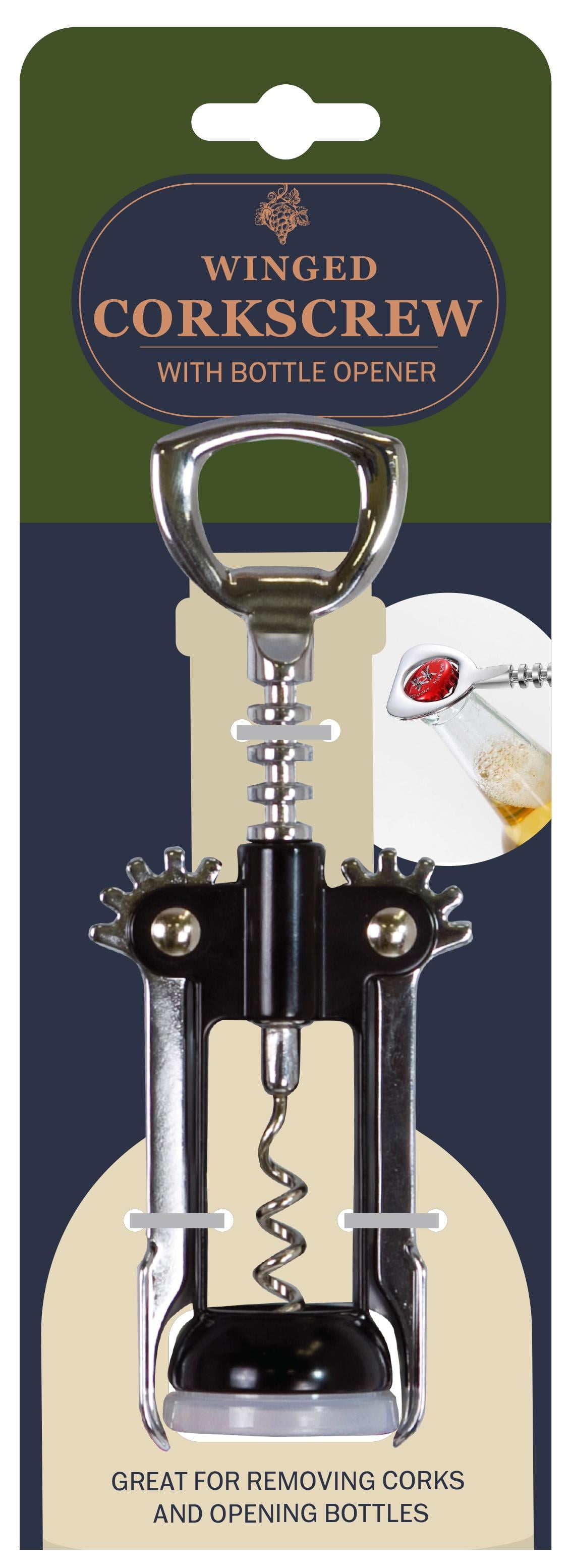 (2 pack) Winged Corkscrew with Bottle Opener