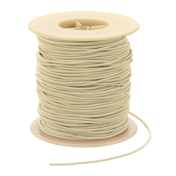 Uxcell Elastic Cord, 2 mm Stretchy Elastic String 77 Yards for Jewelry Making, Necklaces, Beading and Crafts DIY, Khaki
