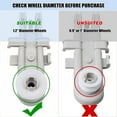 thumbnail image 3 of 8268743 Roue de Rack Supérieur pour Lave-Vaisselle KitchenAid Whirlpool Kenmore Rouleau de Rack Supérieur de Lave-Vaisselle Pièce de Rechange 830899 WP8268743 WP8268743VP AP6012252 EAP11745459 PS11745459 (2 Pcs), 3 of 8
