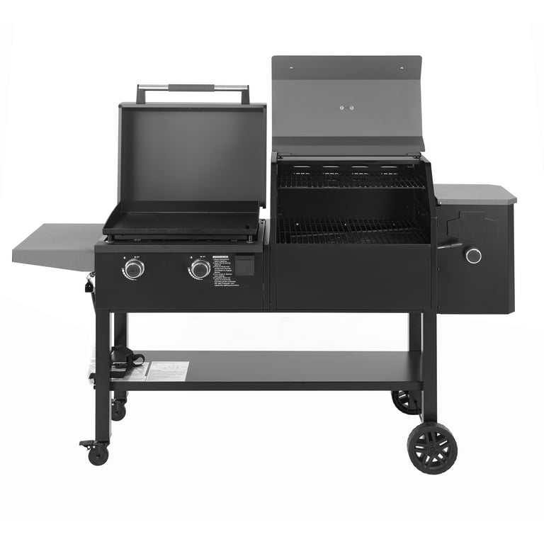 The smoker, griddle grill combo with skillet