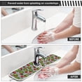 thumbnail image 5 of Coolnut Kiwi Strawberry Sink Splash Guard for Faucet 2 Packs Faucet Absorbent Mats, Summer Fruits Faucet Handle Drip Catcher Quickly Drying Mat for Kitchen Counter Bathroom, 14.9"x5.5", 5 of 7
