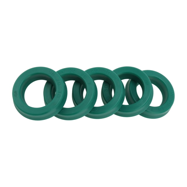 Anillo de Sello de Aceite Universal Unique Bargains Labio UN Sello de Eje Rotativo 20x30x7mm Alta Presión TPU Verde 5 Pcs
