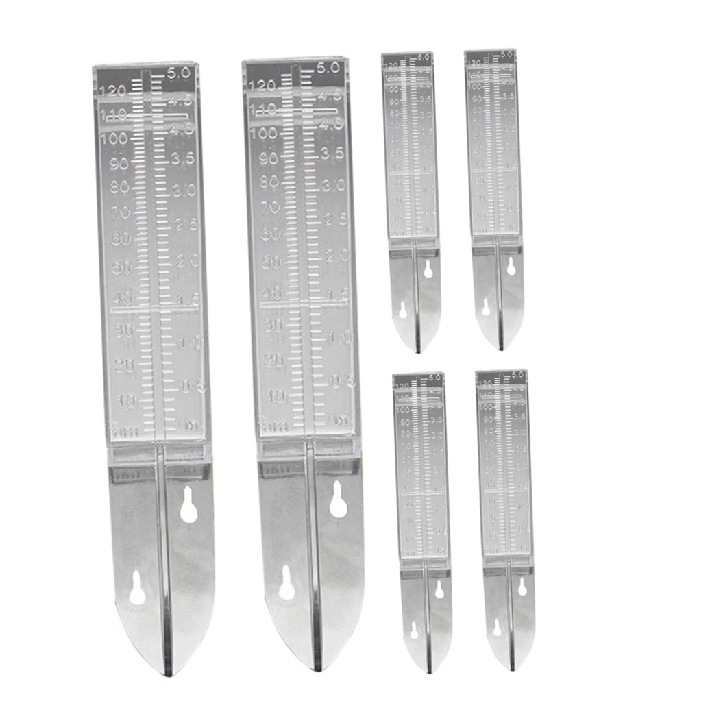 Masteelf 6 Pcs Outdoor Rain Gauge Precise Rainfall Measurement Tool For Garden And Yard Weatherproof Rain Gauge For Lawn And Patio Practical Garden Tool