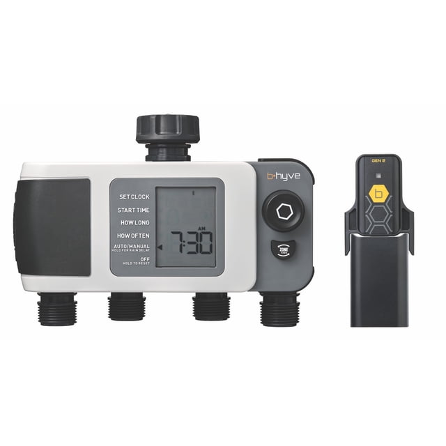 Temporizador inteligente Orbit 24639 B-hyve XD de 4 puertos con Wi‑Fi