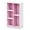 White-Pink, variant on Pemberly Row Engineered Wood 5-Cube Reversible Open Shelf in White/Light Blue