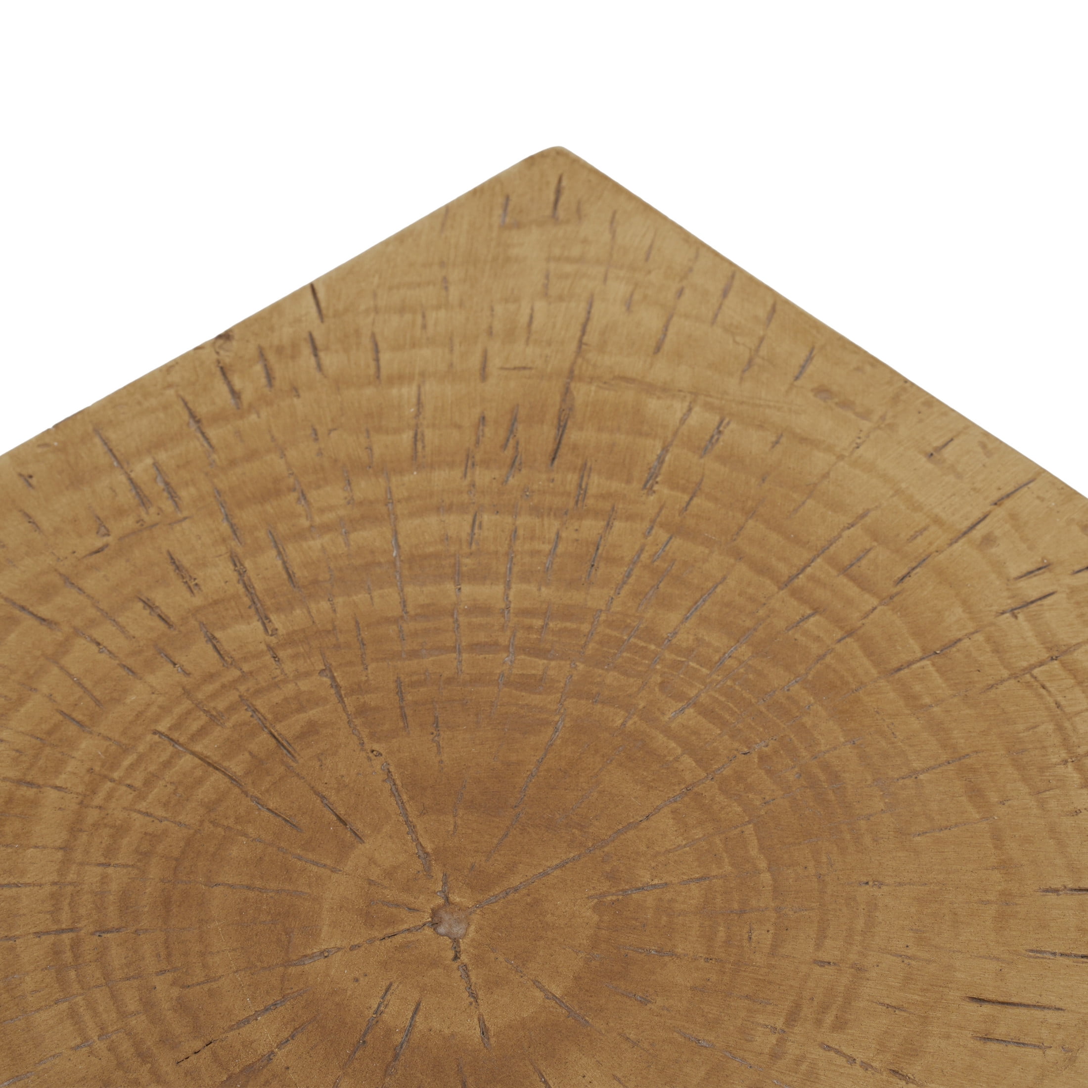 Christopher Knight Home Outdoor MGO Hourglass Side Table, 18" Tall Wood Grain Accent Table, Light Nature