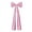 Pink, variant on 5.9 Ft Extra Large Christmas Satin Bow for Christmas Tree Topper, Giant Red Velvet Hanging Bow for Tree Front Door Window Wall Mantle Patio Outdoor Indoor Decor