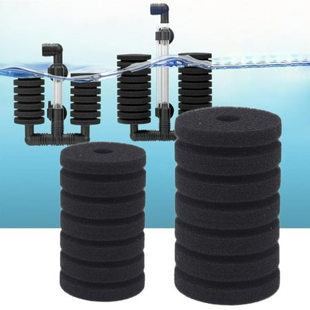 Blarkrus Sponge Filter Media for Aquariums 3.15 or 4.33 Inch Sizes Provides Bio-Filtration and Oxygenation Ideal for Small to Medium Fish Tank Setups