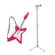 thumbnail image 4 of 2x 1/12 juego de guitarra y micrófono en miniatura, accesorios de fiesta juguetes juego de simulación, decoración de micropaisajismo para el hogar de, 4 of 9