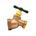 thumbnail image 2 of Thrifco 6415107 3/4 Inch FIP x 3/4 Inch GHT Brass No-Kink Hose Bibb - ARROWHEAD, 2 of 7
