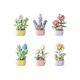 thumbnail image 1 of Variety Of Plastic Potted Miniature Building Block Flowers Including Sunflowers And Roses - Fun And Educational Puzzle Toy - Ideal For Home Interior D, 1 of 5