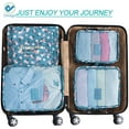 thumbnail image 2 of Deago Set of 6 Packing Cubes Compression Travel Carry On Luggage Organizer Bags Toiletry Bag Lightweight Pouch, 2 of 7