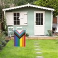 thumbnail image 5 of SPXUBZ 12" x 18" Linen LGBT Garden Flag,Pride Rainbow Bisexual, 5 of 6