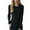 Black, variant on Thermal Shirts for Women Long Sleeve Crew Neck Tees Undershirts Fitted Tops for Women Winter Outfit Womens Tshirts