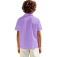 thumbnail image 6 of Toddler Boys Summer Clothes Short Sleeve Button Down Dress Shirts Kids Collar Plain School, 6 of 8