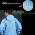 thumbnail image 3 of Unisex Full-Body Hooded Dustproof Quick-Dry Coveralls, Polyester, for Cleanrooms, 3 of 9