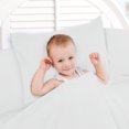thumbnail image 3 of Hearth & Harbor 3 Piece Toddler Bed Sheet Set - Silky Soft Solid Microfiber Crib Sheets, Hypoallergenic, Cool & Breathable - White, 3 of 3