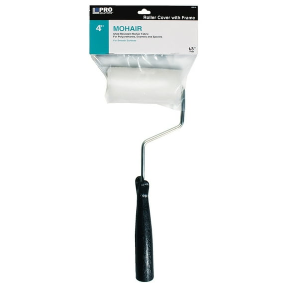 4" x 1/8" Nap Pro Solutions 45514 Mohair Roller Cover with Frame