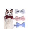 thumbnail image 2 of 1pc Random Color Pet Bowknot Buckle Cat Collar, 2 of 5