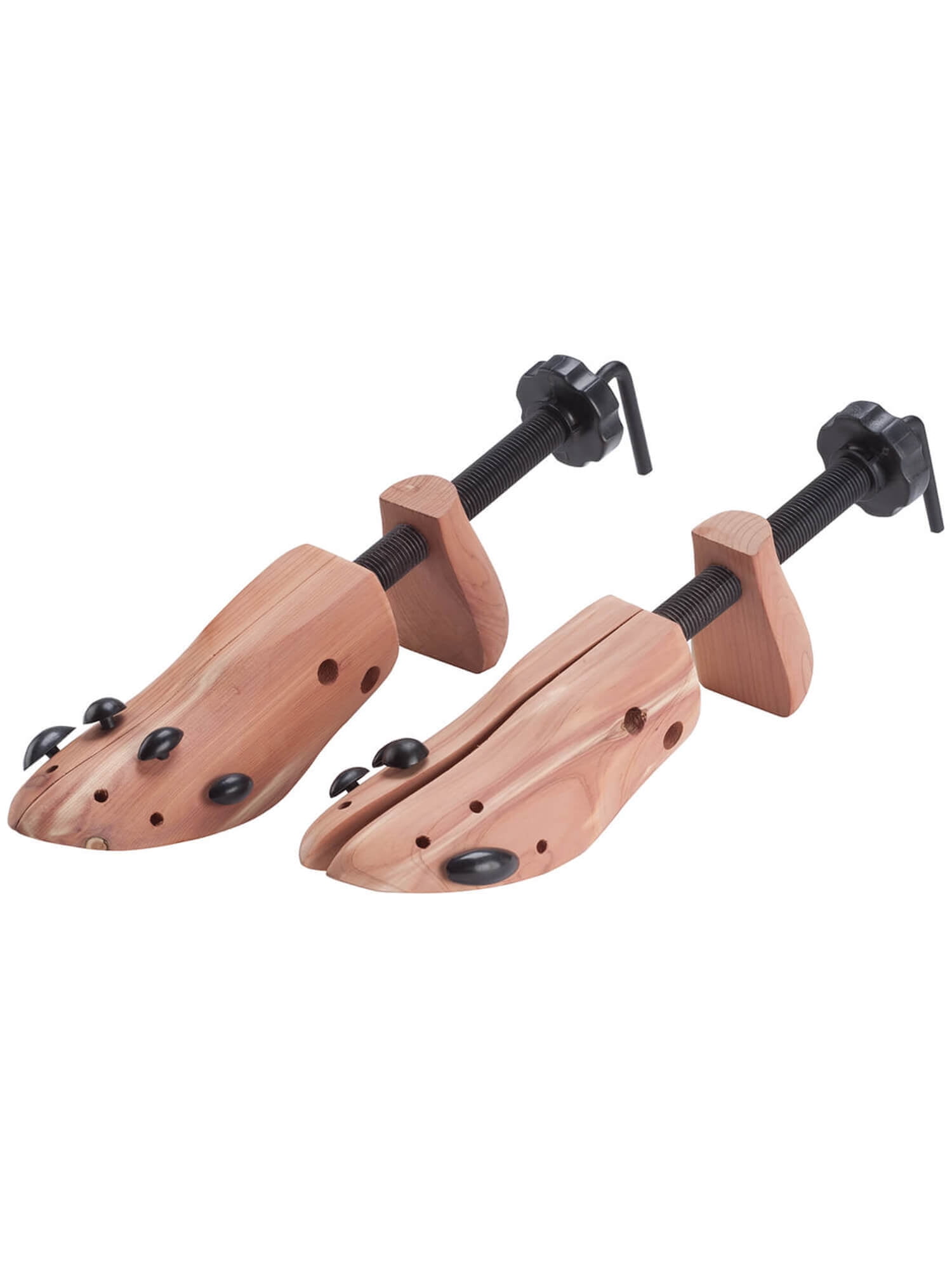 Plixio Pair of Adjustable Wooden Shoe Stretcher 2 Way Expander US Mens Size 9-12 