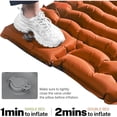 thumbnail image 6 of Camping sleeping mat, ultra light camping mattress with pillow, built-in foot pump, inflatable sleeping mat, suitable for camping, hiking, tent, daily activities, 6 of 7