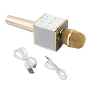 Q7 Handheld Mobile Phone Karaoke W ireless Microphone Golden KTV Player
