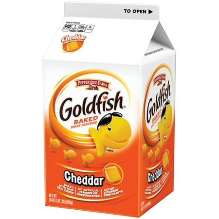 Merlot Cheddar - Pepperidge Farm Goldfish Cheddar Crackers, 30 oz. Carton