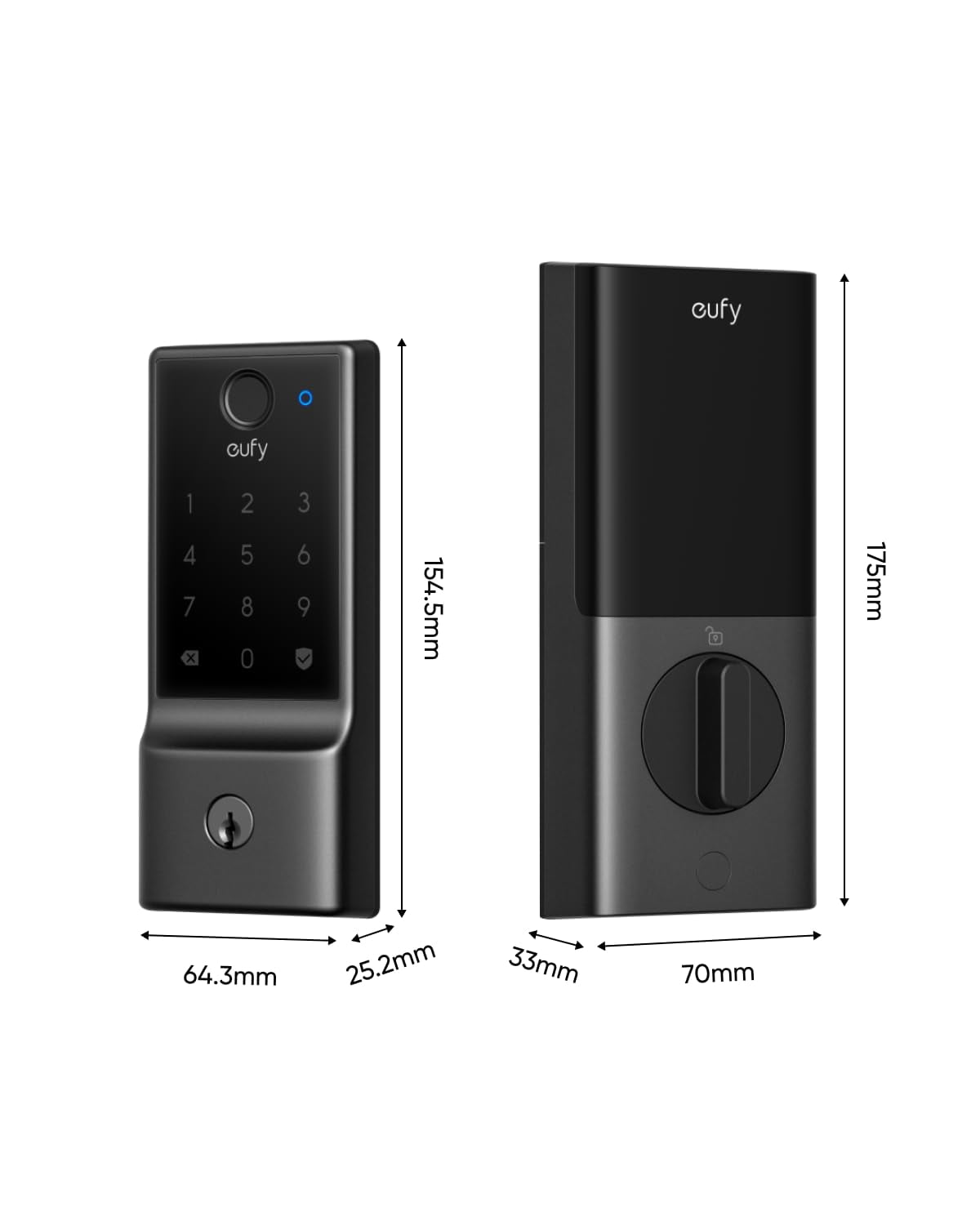 eufy Smart Lock E31, Fingerprint Keyless Entry Door Lock with Apple Home Ecosystem
