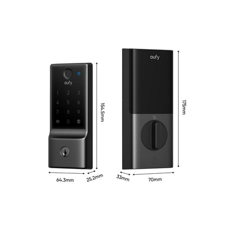 eufy Smart Lock E31, Fingerprint Keyless Entry Door Lock with Apple Home Ecosystem