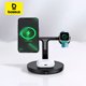 thumbnail image 2 of Baseus - Soporte de carga inalámbrica magnética 3 en 1 de 20 W para iPhone 16, 15, 14 Pro, Airpods, Apple Watch, soporte de estación de carga rápida para teléfono, 2 of 5