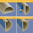 thumbnail image 5 of D-Line Beige Half Round Cord Cover Pack, 1.18x0.59in, 10x 15.7in Lengths, 5 of 7