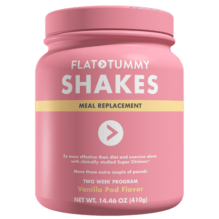 Flat Tummy Tea Vanilla Shake It Baby Meal Replacement Powder, 2 (Best Way To Get A Flat Tummy)