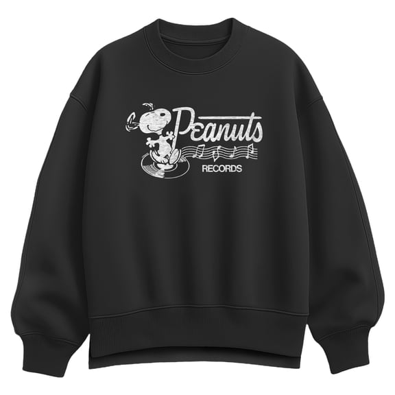 Peanuts - Dancing Snoopy Oversized Fleece Crew Sweatshirt