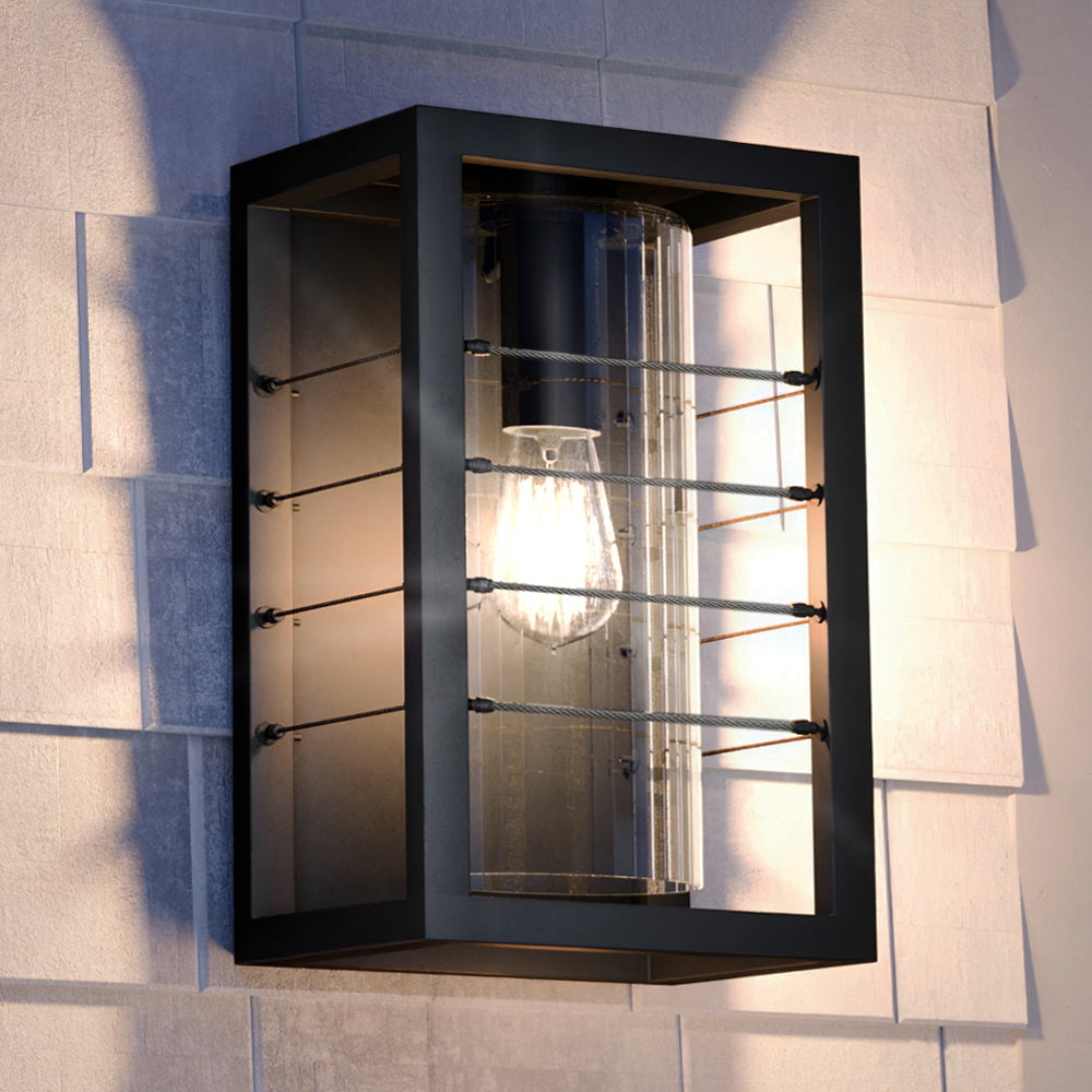 Luxury Modern Outdoor Wall Sconce, 14.50''H x 8.00''W, with Minimalist