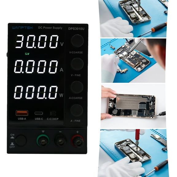 WANPTEK DPS3010U DC Power Supply 300W 0-10A 0-30V Switch Adjustable Digital 110V