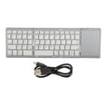 thumbnail image 2 of Foldable bt Keyboard, 3 Folds  Cordless Portable Keyboard with Touchpad, Travel Keyboard for Tablet PC Smartphone, Cordless Foldable Portable Keyboard, 2 of 8