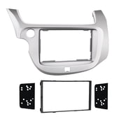 Metra 95-7877S Aftermarket Double DIN Radio Installation Kit - for Honda Fit 2009-2013 - Silver