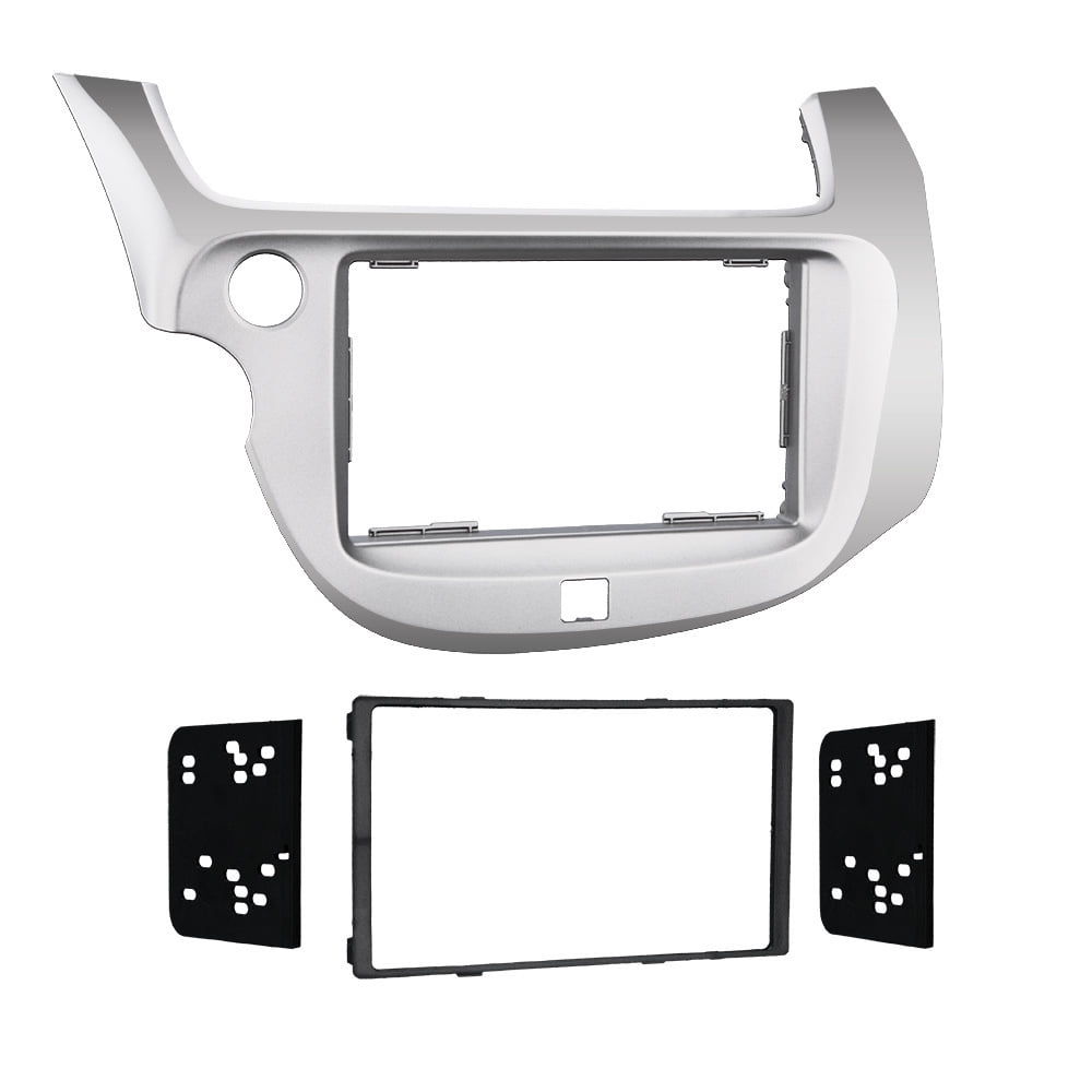 Metra 95-7877S Aftermarket Double DIN Radio Installation Kit - for Honda Fit 2009-2013 - Silver