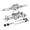 Silver, variant on Milaget CNC Front Rear Axle for Axial SCX10 II 90047 1/10 Accs Parts Tan