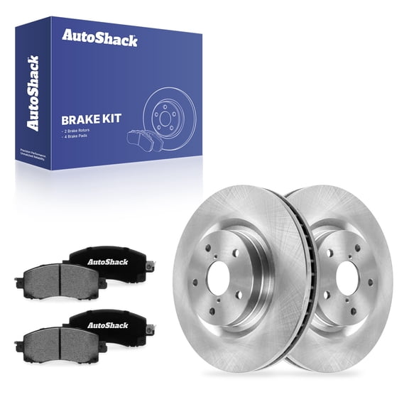 AutoShack Front Vented Brake Rotors   Ceramic Pads 6-PC Brake Kit Replacement for 2019-2025 Subaru Forester 2020-2025 Subaru Outback 12.4" (315 mm)