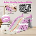thumbnail image 6 of 4-in-1 Kids Slide Rocking Toy, Portable Combination Slide for Children, Rocking Horse with Basketball Hoop, Convertible Freestanding Slide for Age 1-6 Boys And Girls-Pink, 6 of 8