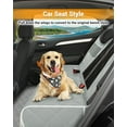 thumbnail image 4 of Funda para asiento de coche para perros, 600D, resistente y duradera, para asiento trasero, 100% impermeable, a prueba de arañazos, antideslizante, hamaca para perro con solapa lateral, fundas suaves, 4 of 5