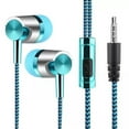 thumbnail image 5 of Braided Headphones Earphones Wired Earbuds 3.5mm Jack Universal US B5X2, 5 of 5