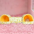 thumbnail image 3 of Guinea Pig Hideaway Soft Cave Washable Bed for Small Pets Rabbits Hamsters Ferrets Blue Cozy House Non Slip Bottom, 3 of 4