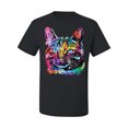 thumbnail image 3 of Cute Cat | Dean Russo Art Animal Lover Men's T-Shirt, Black, Medium, 3 of 6
