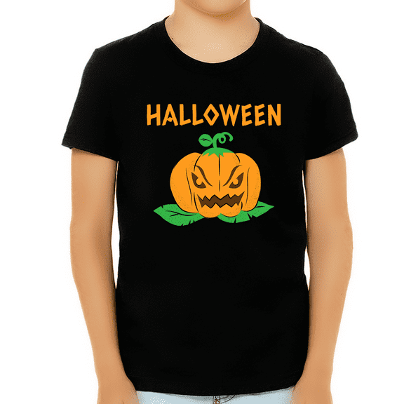 Angry Pumpkin Halloween Shirts for Boys Pumpkin Shirt Halloween Tshirts Boys Halloween Shirts for Kids