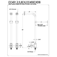 thumbnail image 1 of Kingston Brass Vintage Rigid Freestanding Supply Lines with Shut-Off Valves, 1 of 2