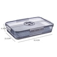 thumbnail image 2 of Square Refrigerator Storage Box Reusable Plastic Kitchen Fresh Keeping Case, 2 of 4