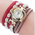 thumbnail image 2 of Meitianfacai Gifts for Her Watch for Women Valentine's Day Gifts Women Vintage Rhinestone Crystal Bracelet Dial Analog Quartz Wrist Watch, 2 of 2